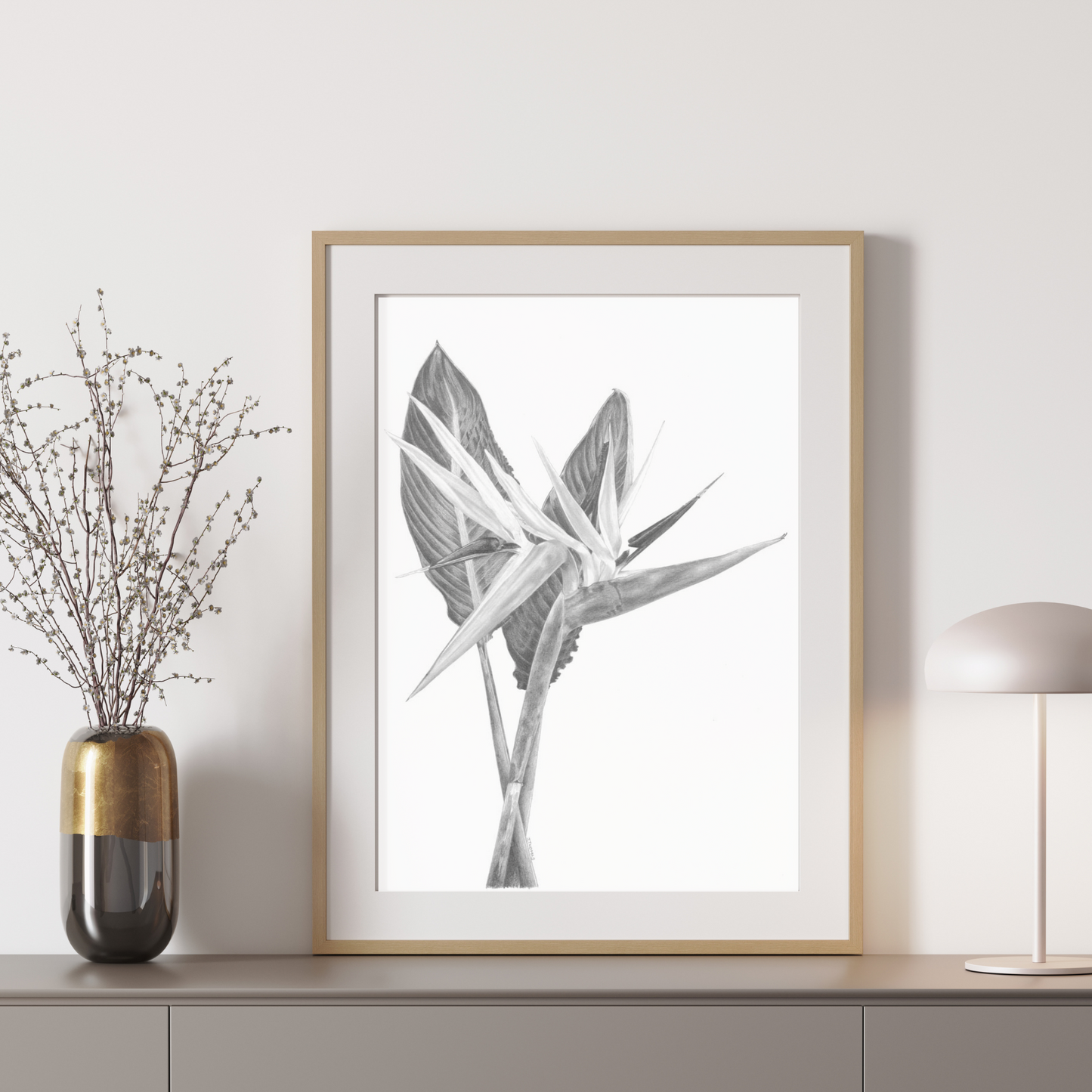 Double Strelitzia - Print